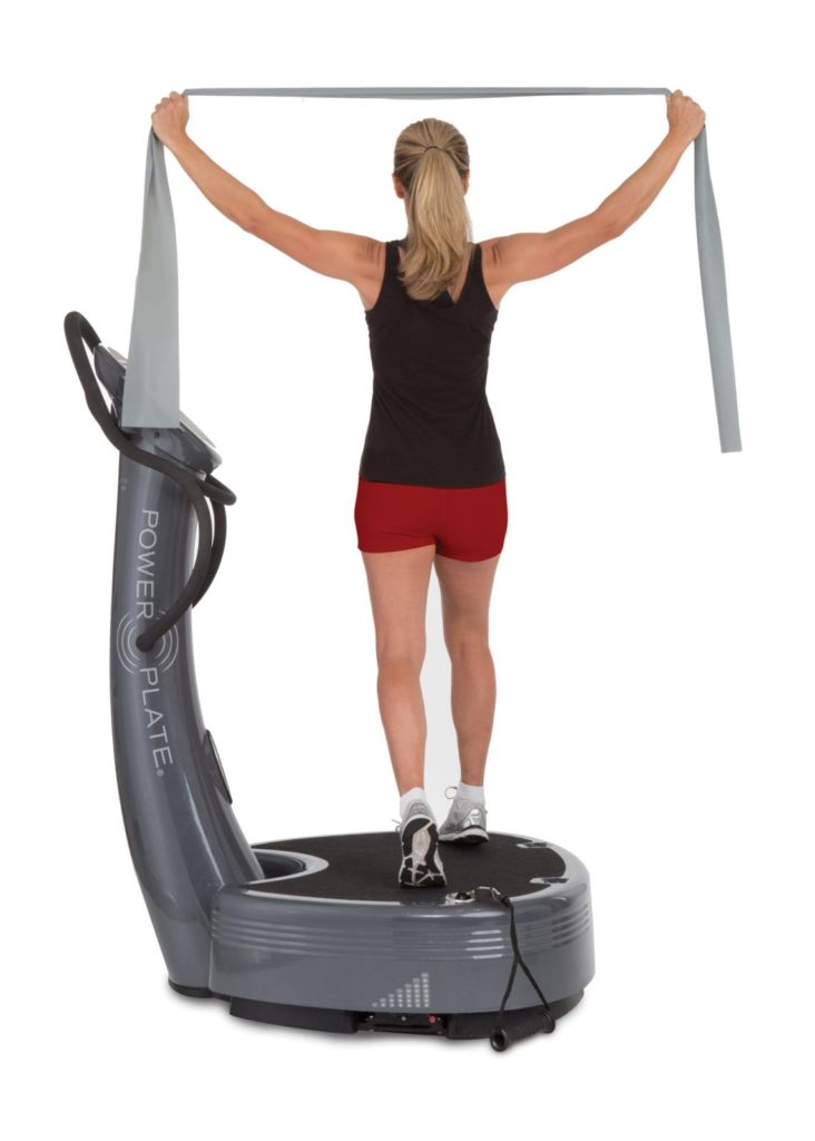 Растяжка в мягком режиме на виброплатформе Power Plate